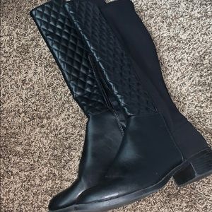 Black riding boots